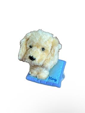 American Girl Honey dog Golden Retriever pet toy set bed blanket food bowl